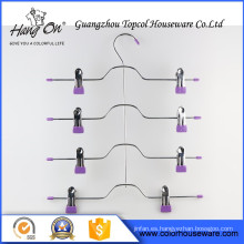 Hard Drawing purple clip Wire Hanger , Underwears Scarfs Wire Hanger
